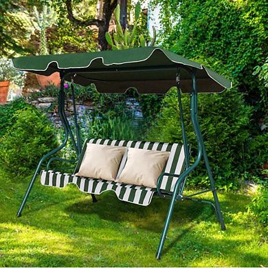 Powder Coated Patio Swing With Canopy