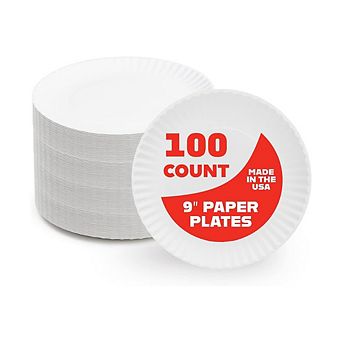 100-Pack Hy Gloss Paper Plates