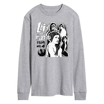 Men's Star Wars Leia & The Rebels Long Sleeve Graphic Tee