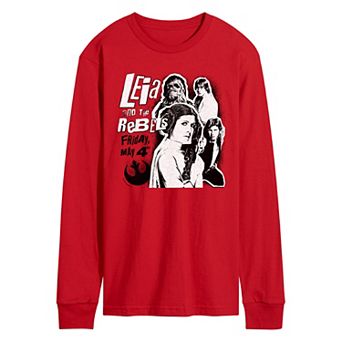 Men's Star Wars Leia & The Rebels Long Sleeve Graphic Tee