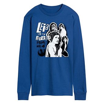 Men's Star Wars Leia & The Rebels Long Sleeve Graphic Tee