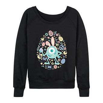 Women's Disney / Pixar's Monsters, Inc. Easter Bunny Mike Wazowski French Terry Long Sleeve Tee