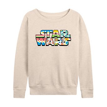 Women's Star Wars Easter Egg Logo French Terry Long Sleeve Tee