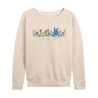 Women's Pokémon Azumarill Spring Flowers French Terry Long Sleeve Tee