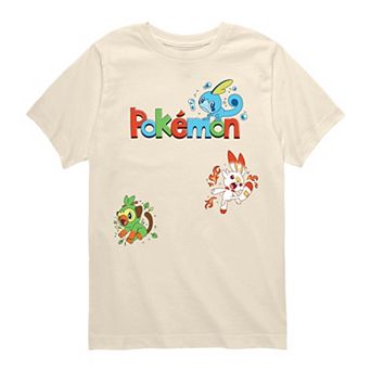 Boys 8-20 Pokémon Gen 8 Starters Sword & Shield Graphic Tee