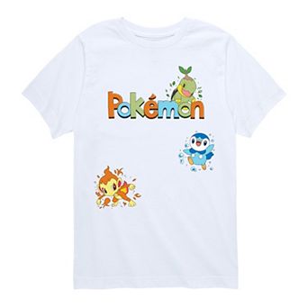 Boys 8-20 Pokémon Gen 4 Starters Graphic Tee
