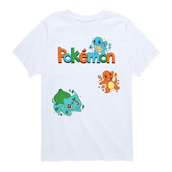 Boys 8-20 Pokémon Gen 1 Starters Graphic Tee