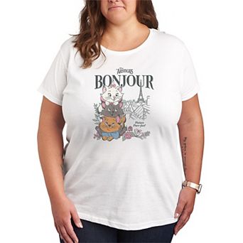 Plus Size Disney's The Aristocats Bonjour Graphic Tee