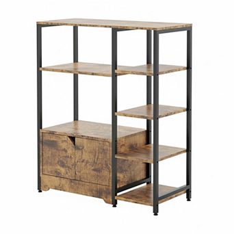 IDEALHOUSE Corner Coffee Bar Cabinet with Storage