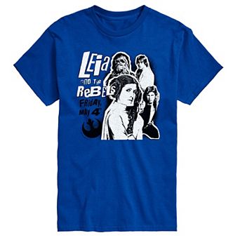 Big & Tall Star Wars Leia & The Rebels Graphic Tee