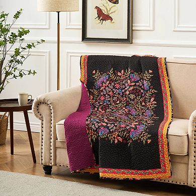 Greenland Home Fashions Jessa Floral Throw Blanket