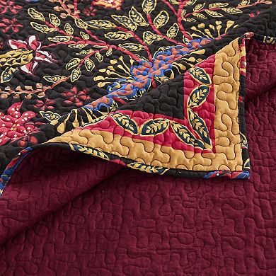 Greenland Home Fashions Jessa Floral Throw Blanket