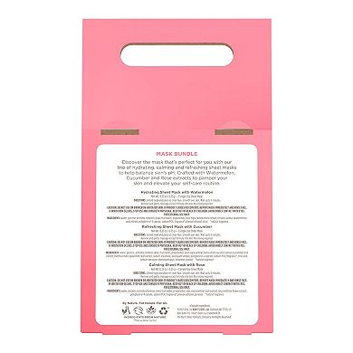 Burt's Bees 3-Pack Hydrating, Calming & Refreshing Sheet Masks Set