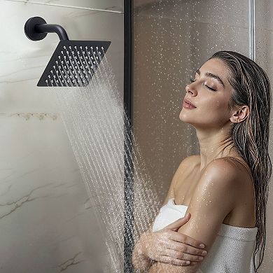 Multi-Function Shower with Rainfall Head, Handheld Hose, and Adjustable Side Shower