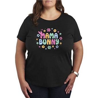 Plus Size Mama Bunny Graphic Tee