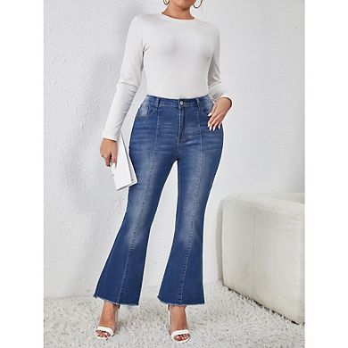 Women's Casual Plus Size Jeans High Waist Slim Fit Jeans