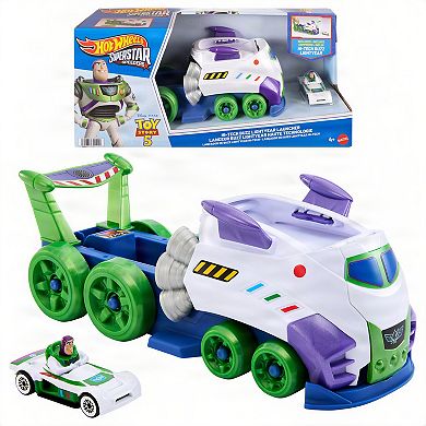 Mattel Hot Wheels Hi-Tech Buzz Lightyear Launcher & Die-Cast Vehicle