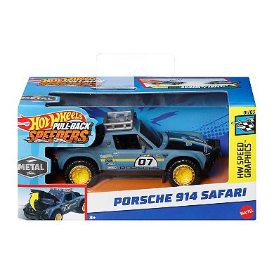 Hot Wheels Pull-Back Speeders Toy Car 1:43 Scale - Styles May Vary