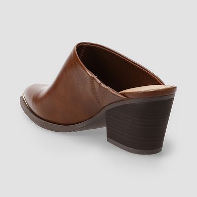 LC Lauren Conrad Muzzano Women's Pointed Toe Heeled Mules