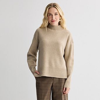 Women's Nine West Mockneck Pullover Sweater Top