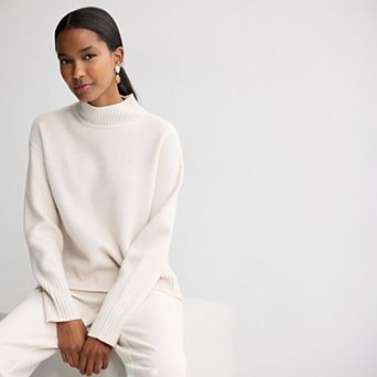 Women's Nine West Mockneck Pullover Sweater Top