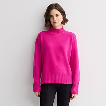 Women's Nine West Mockneck Pullover Sweater Top