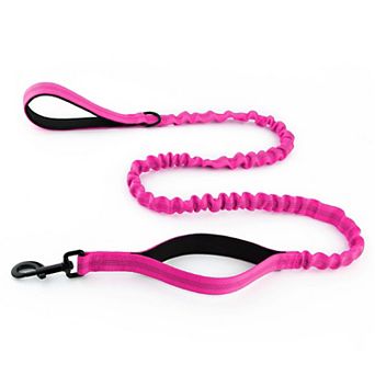 Dog Leash Reflective Comfort Dual Handle Elastic Pet Training Leash Two Length