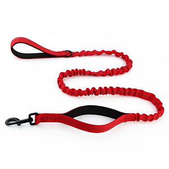 Dog Leash Reflective Comfort Dual Handle Elastic Pet Training Leash Two Length