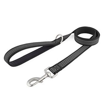 Dog Leash Padded Handle Comfort Reflective Nylon Pet Leash for All Breeds 4ft and 5ft