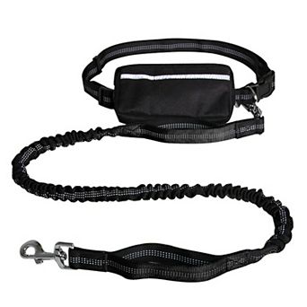 Hands Free Dog Leash Adjustable Reflective Running Belt Bag Walking Jogging with Medium Large Dogs
