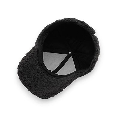 Cozy Plush Textured Baseball Cap with Soft Fleece Feel