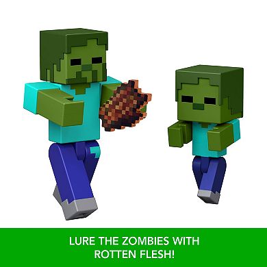 Mattel Minecraft 2-Piece Redstone Charged Zombie Arrow Trap Action Figure Set