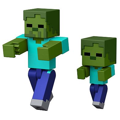 Mattel Minecraft 2-Piece Redstone Charged Zombie Arrow Trap Action Figure Set