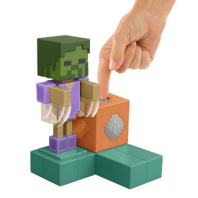 Mattel Minecraft Animated Armor Stand with Mechanism & Accessory Action Figure Toy