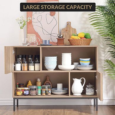 IDEALHOUSE Wave Pattern Console Table