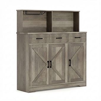 IDEALHOUSE Buffet Cabinet with Drawers and Doors