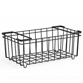 IDEALHOUSE Wire Storage Baskets 4-Pack for Organizing