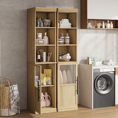 IDEALHOUSE Tall Narrow Storage Cabinet for Bathroom