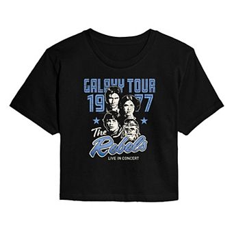 Juniors' Star Wars The Rebels Galaxy Tour 1977 Cropped Tee