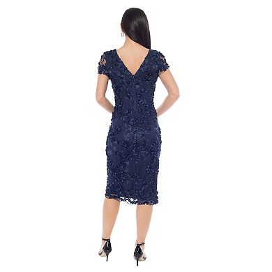 Women's Cap Sleeves Floral Midi Dress