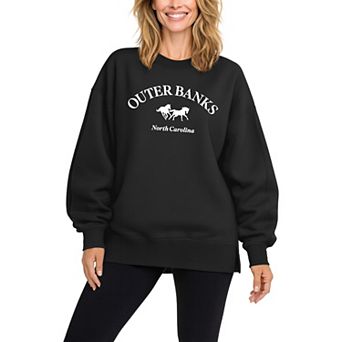 Women's Outer Banks, North Carolina Oversized Fleece Crew Sweatshirt