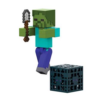 Mattel Minecraft Zombie 3.25-inch Action Figure & Accessories Set