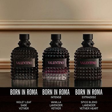 Uomo Born in Roma Eau de Toilette with Violet & Vetiver Travel Size