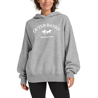 Women's Outer Banks, North Carolina Oversized Fleece Hoodie Sweatshirt