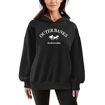 Women's Outer Banks, North Carolina Oversized Fleece Hoodie Sweatshirt