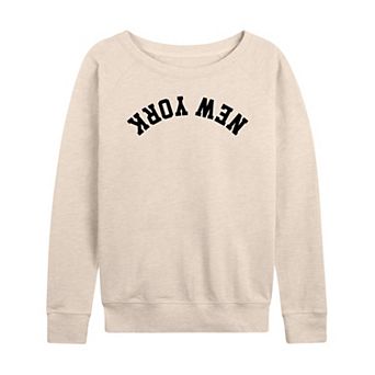Women's New York Upside Down French Terry Long Sleeve Tee