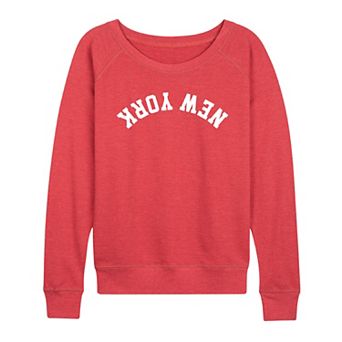 Women's New York Upside Down French Terry Long Sleeve Tee