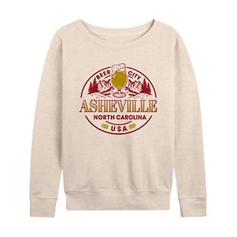 Women's Beer City Asheville, North Carolina French Terry Long Sleeve Tee