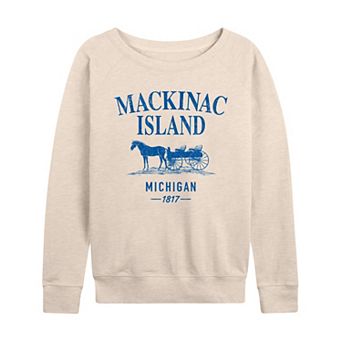 Women's Mackinac Island, Michigan 1817 French Terry Long Sleeve Tee