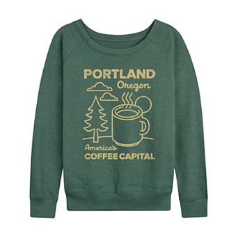 Women's Portland, Oregon Coffee Capital French Terry Long Sleeve Tee
